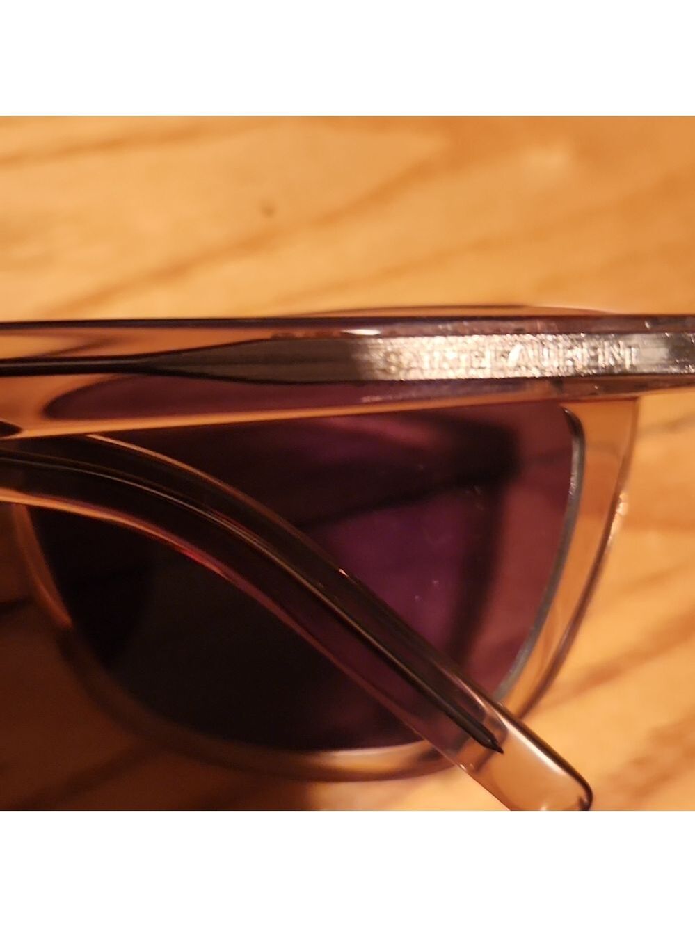 Saint Laurent Sunglasses Brown One Size SL-515 CAT EYE SUNGLASSES Gray Lens YSL - Picture 16 of 16